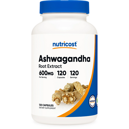 Nutricost Ashwagandha Root Capsules (600 MG) (120 Capsules)