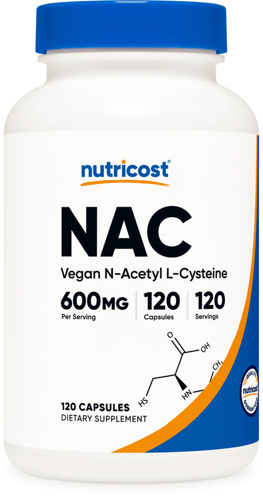 Nutricost N-Acetyl L-Cysteine (NAC) Capsules (600 MG) (120 Capsules)