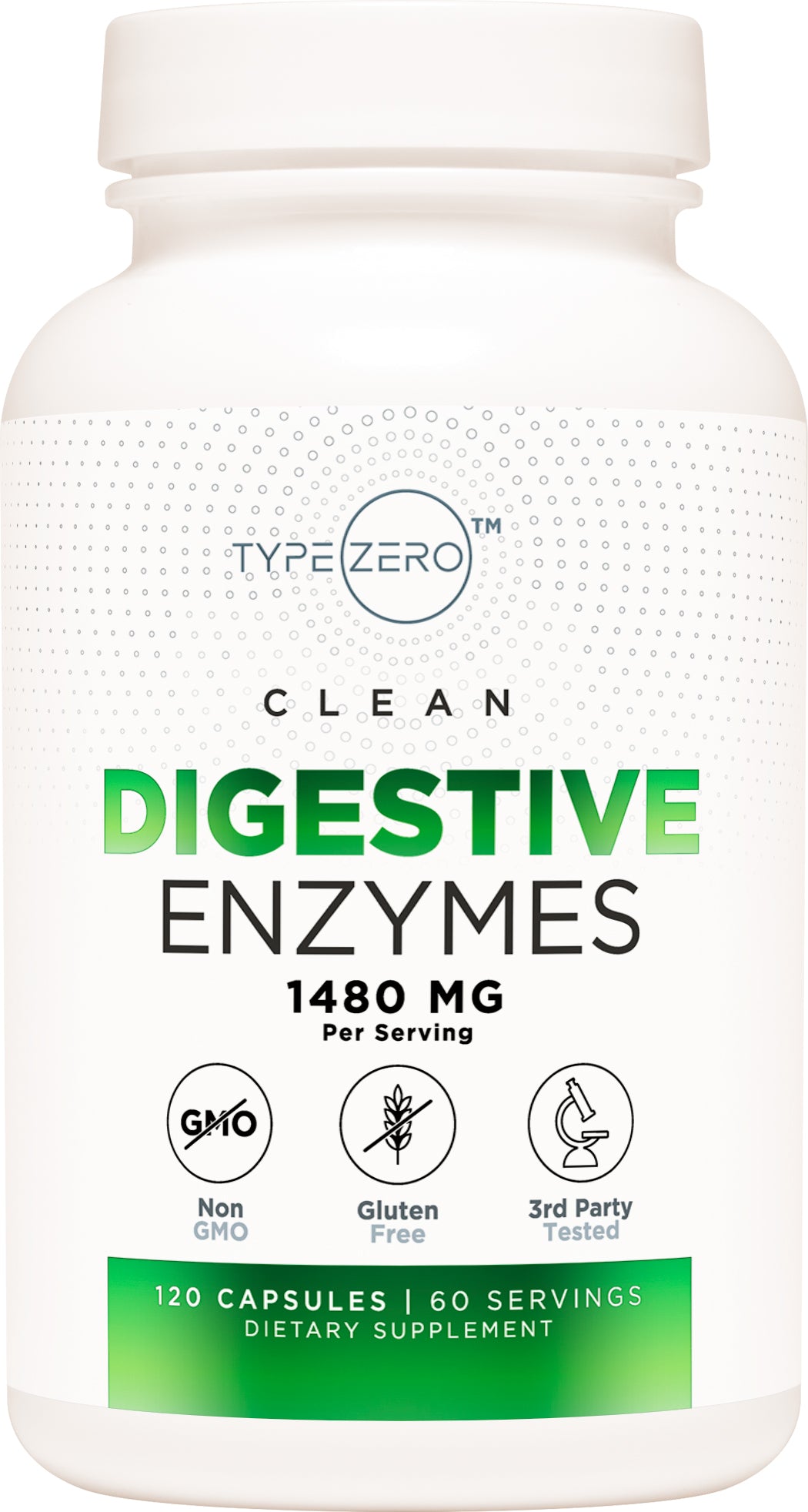 Nutricost Digestive Enzymes Type Zero (1480 MG) (120 Capsules)