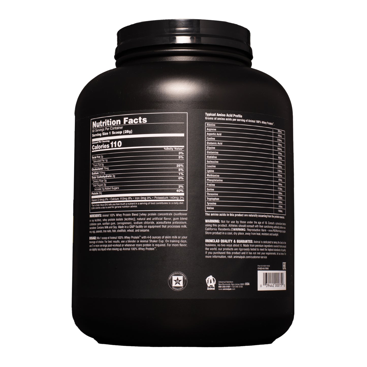 Animal 100% Whey Vanilla 4 lbs