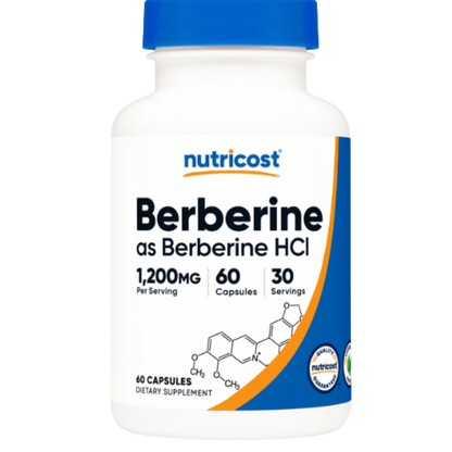 Nutricost Berberine HCl Capsules (600 MG) (60 Capsules)