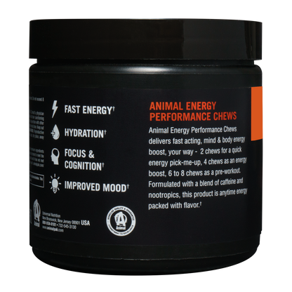 Animal Energy Performance Chews Pomberry Flavor 120 chewables