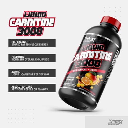 Nutrex Liquid L-Carnitine Green Apple 16srv