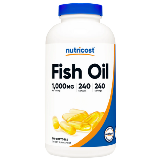 Nutricost Fish Oil Softgels (1000 MG) (240 Softgels)