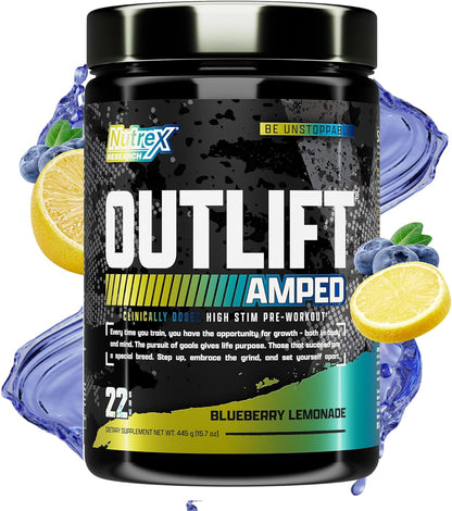 Nutrex Outlift Amped Blueberry Lemonade 22 Srv