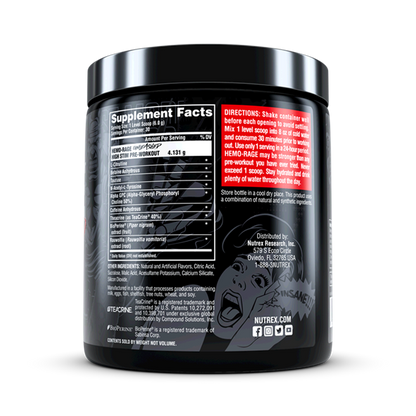 Nutrex Hemo-Rage Unleashed Fruit Punch 30 srv