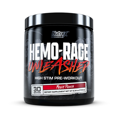 Nutrex Hemo-Rage Unleashed Fruit Punch 30 srv