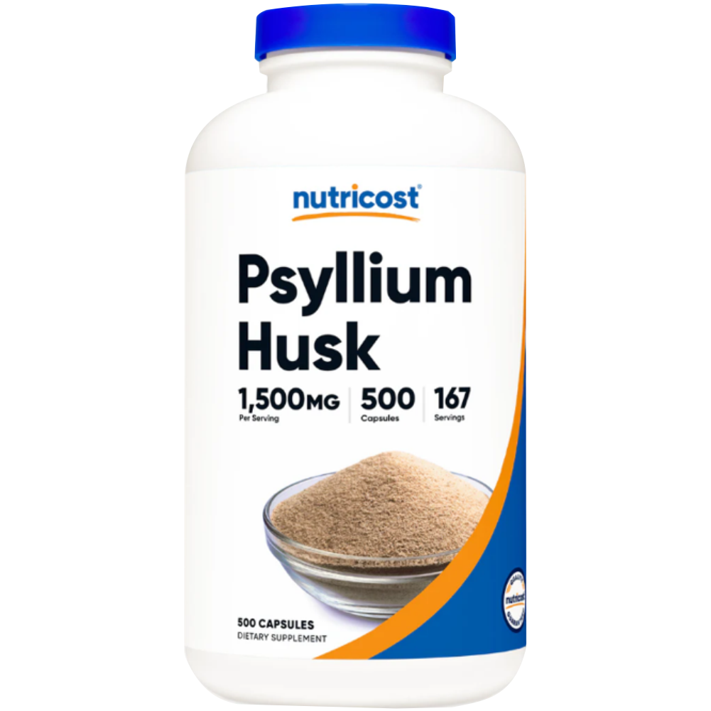 Nutricost Psyllium Husk Capsules (500 MG) (500 Capsules)