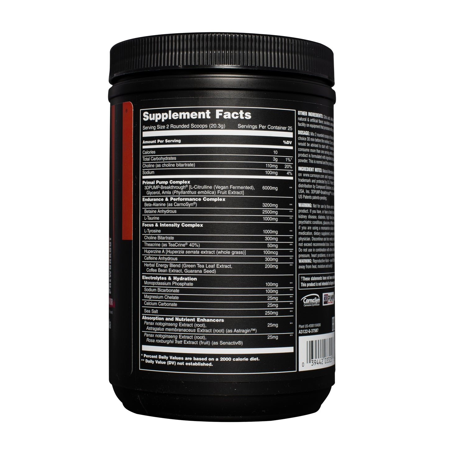 Animal Primal Pre Workout Powder Strawberry Watermelon